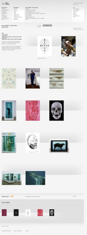 Beyond Belief - Postcard Pack – Damien Hirst (20100119)